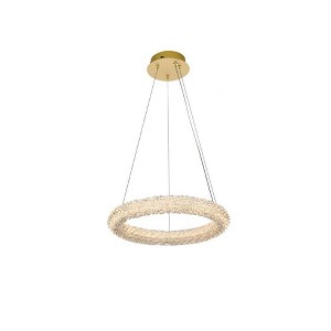 Elegant Lighting Bowen 1 - Light Chandelier in  Satin Gold - 1 of 4