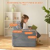 MAXYOYO Kids Bean Bag Chair, Comfy Faux Fur Bean Bag Sofa with Filler, Lazy Floor Chair Couch for Boys and Girls - 4 of 4