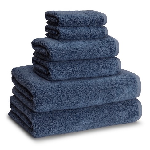 6pc Osaka Towel Set Blue - Cassadecor