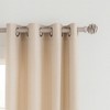 Evideco French Home Goods Adjustable 3/4" Single Window Curtain Rod 50" to 82" Taupe - 2 of 4