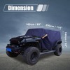 Unique Bargains Car Cover Cab Cover for Jeep Wrangler JK JL Hardtop 4 Door 2007-2021 Outdoor Sun Dust Snow Protection 210D Oxford - 3 of 3