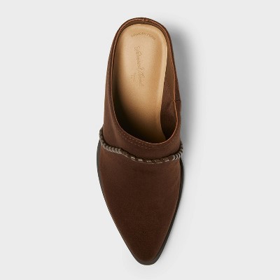 Women's April Heels with Memory Foam Insole - Universal Thread Brown - image 3