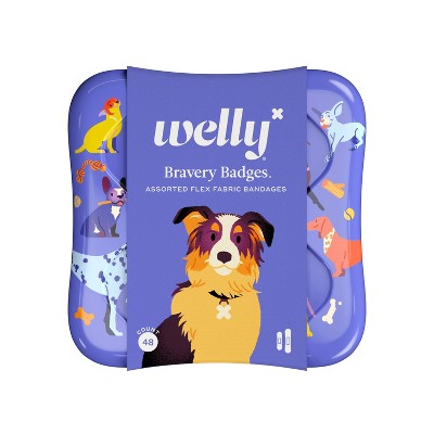 Welly Kid's Flex Fabric Bandages - Dogs - 48ct : Target