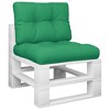 vidaXL Pallet Cushions 2 pcs Green Fabric - 3 of 4