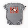 Take Me Out To The Ball Game Distressed  - Womens Garment Dyed Tee - 2 of 3
