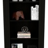 VYNXARIA Vertical Bookcase with 5 Open Shelves - Modern Black Storage Solution - 4 of 4