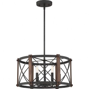 Quoizel Lighting Baron 6 - Light Pendant in  Marcado Black - 1 of 3