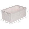 REGALWOVEN Fabric Collapsible Spacious Capacity Versatile Storage Bin with Handle 18.5" x 11" x 8" - 4 of 4