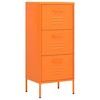 VidaXL Storage Cabinet Orange 16.7"x13.8"x40" Steel - 2 of 4