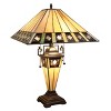 Chloe Lighting CH3T993MA16-DT3 Mission Copper-Foiled Blackish Bronze Double Lit Table Lamp - 2 of 4