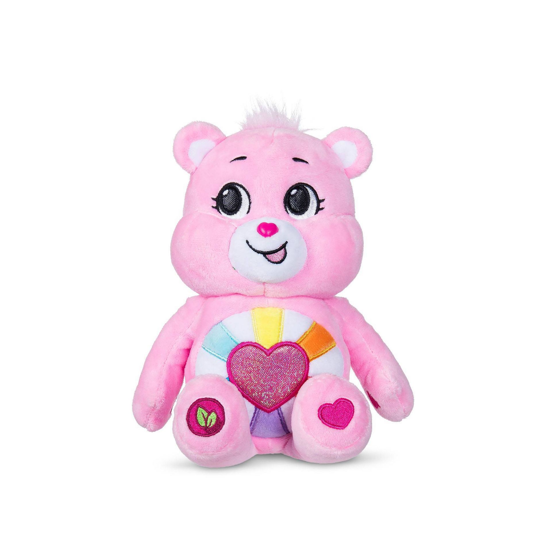 Care Bears Fun Size Sparkle Plush Hopeful Heart Bear