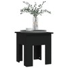 vidaXL Modern Square Coffee Table with Engineered Wood Construction - Black - Easy to Clean - 15.7"x15.7"x16.5" - Assembly Required - 3 of 4