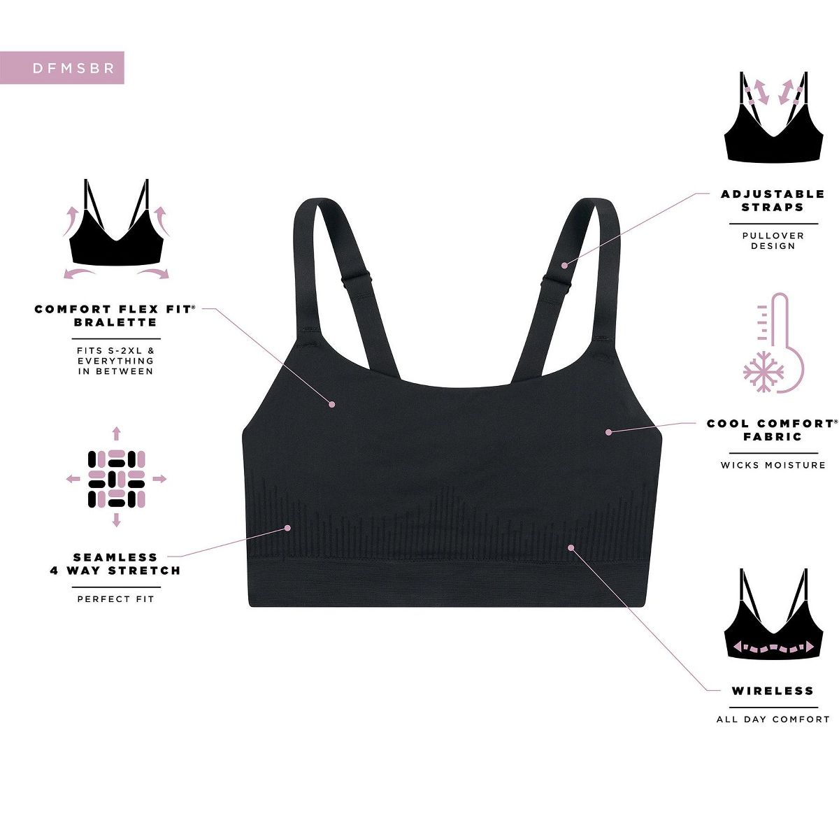 Bali Modern Seamless Bralette - thumbnail 2