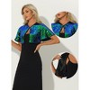 INSPIRE CHIC Women's Sequin Jacket Flared Sleeve Sparkly Bolero Crop Glitter Shrug - 2 of 4