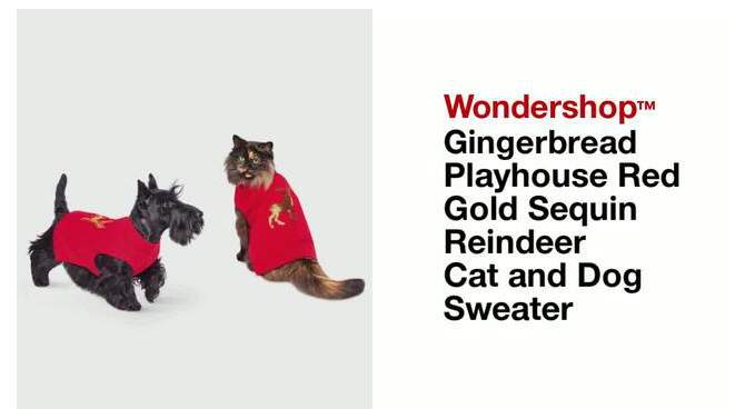 Gingerbread Playhouse Cat Leggings - Wondershop&#8482;, 6 of 13, play video