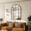 BEAUTYPEAK Arched Windowpane Mirror Bathroom Mirror Wall Mirror Mordern Mirror for Bedroom,Living room - 4 of 4