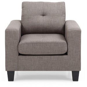 Passion Furniture Newbury Removable Cushions Accent Chair - 1 of 4