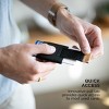 Minimalistic Wallet for Men and Women - Slim Wallet Fits In Front Pocket - Holds 4-15 Cards - Hidden Cash Holder and Key Holder Pocket (Black) - 3 of 4