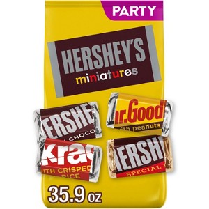 Hershey's Miniatures Assorted Chocolate Candy Bars - 35.9oz - 1 of 4