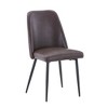 Jofran,Maddox Mid-Century Modern Faux Leather Upholstered Dining Chair (Set of 2) - 3 of 4