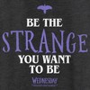 Women's Wednesday Be the Strange You Want to Be Racerback Tank Top - 2 of 4