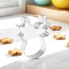 Unique Bargains Pastry Cutter Christmas Hat-Shaped Dishwasher Safe Stainless Steel Silver Tone 1Pcs - 2 of 4