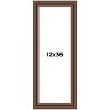 PosterPalooza | Panoramic Traditional Brown Picture Frame - UV Acrylic, Foam Board Backing, Hanging Hardware - 2 of 4