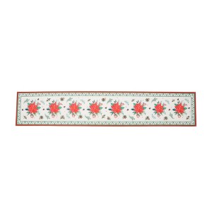 Unique Bargains Christmas Table Runner Polyester Red White Green 71x14 Inch 1 Pc - 1 of 4