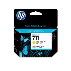 HP Inc. 711 3-pack 29-ml Yellow DesignJet Ink Cartridges, CZ136A - 1 of 4