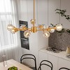 BAOURE Modern Crystal Chandeliers 28", 9 Lights Chrome Chandelier for Living Room Bedroom, Kitchen Light Fixtures,Dining Room Chandelier Over Table - 4 of 4