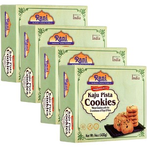 Kaju Pista Cookies - 14oz (400g)  Pack of 4  - Rani Brand Authentic Indian Products - 1 of 4