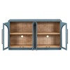 Okak Retro Minimalist Curved Kitchen Sideboard with Gold Handles and Adjustable Dividers for Living Room - 4 of 4