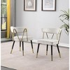 Best Master Furniture,Aireys Velvet Armless Chair (Set of 2) - 3 of 3