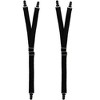 CTM Men's Big & Tall Elastic 1 Inch Casual Y Split Sock Garter Shirt Stays - 3 of 4