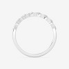 GILDED Lab Grown Diamond 1/4 ct. T.W. and Sterling Silver Braided Stackable Band Ring - 3 of 4