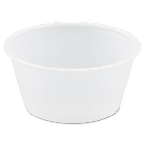 Dart Polystyrene Portion Cups, 3.25 oz, Translucent, 250/Bag, 10 Bags/Carton - 1 of 4