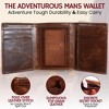 Best Leather Men's RFID Trifold Wallet With ID Great Outdoor Wallet - 4 of 4