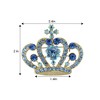 Anna-Kaci Amethyst Purple Colored Crystal Rhinestone Royal Princess Queen Crown Brooch Pin - 2 of 4
