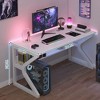 Computer Desk, Gaming Desk, Writing Desk, Student Computer Desk, Oversized, Modern Ergonomic Racing Style Desk Workstation for Adults and Teenagers - 2 of 4