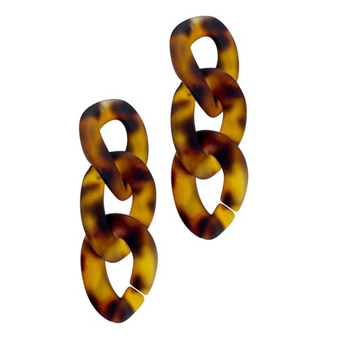 Adornia Tortoise Link Drop Earrings Target
