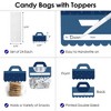 Big Dot of Happiness Navy Confetti Stars - DIY Simple Party Clear Goodie Favor Bag Labels - Candy Bags with Toppers - Set of 24 - 3 of 4