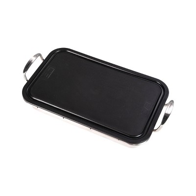 Char-Broil Deep Dish and Cutting Board Stainless Steel Grill Topper Black/Silver