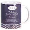 Dicksons MUG-1193 Well Done, Good And Faithful Servant Purple and White 11 Ounces Ceramic Tea Coffee Cup Mug - 2 of 2