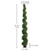 SEVOBAL Artificial Plants 7FT Tall Two-Tone Cypress Pine Tree with Realistic Spiral Design for Home Office Decor, Green, 10"*10"*82.6" - 4 of 4