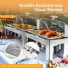 ROVSUN 9QT Roll Top Stainless Steel Chafing Dish Buffet Set with Glass Window for Party - 3 of 4