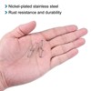 Unique Bargains Stainless Steel Quick Lock Design Fishing Swivels and Snaps 100 Pcs - 4 of 4