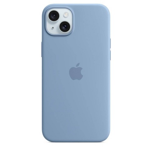 Apple Iphone 15 Plus Silicone Case With Magsafe - Winter Blue : Target