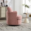 31.5" Chenille Swivel Accent Chair with 360° Base and Deep Cushion for Living Room or Bedroom-Cuddlewood - 3 of 4