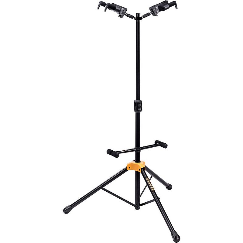 Hercules GS422BPLUS PLUS Series Universal Auto Grip Duo Guitar Stand With Foldable Backrest, 1 of 6