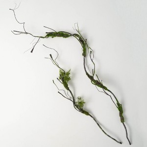 Sullivans Artificial 35" & 56" Mossy Branch Set of 2 - 1 of 2
